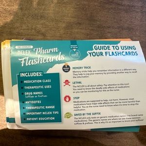 NCLEX Pharm flashcards Nurse in the Making